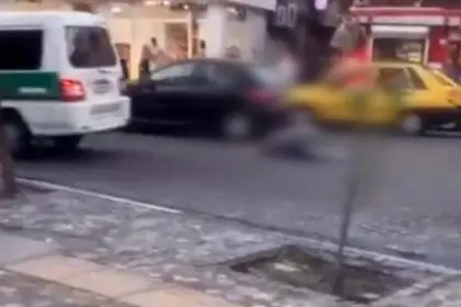 Details of the Video of a Woman Falling from a Police Guidance Van in Gilan - The Woman Was Not Thrown, She Was Hanging and Fell