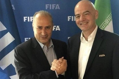 Meeting of the President of Iran's Football Federation with Infantino