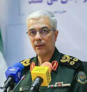 Mohammad Bagheri, Chief of Staff of the Armed Forces, says rioters are complicit in the sin of this great crime