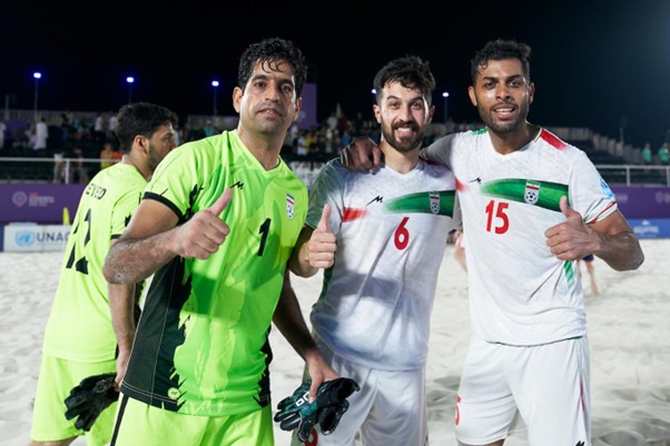 The National Beach Soccer Team Faces Brazil