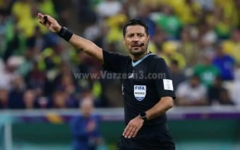 Referee's Black Wristband in Memory of Iran's Victims