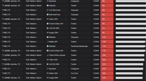 Disruption in Turkey's Social Networks