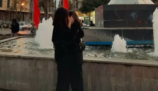Kiss of Two Young Girls in Arak