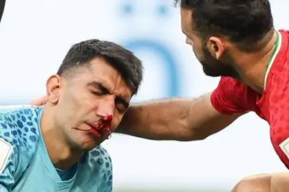 First Mandatory Substitution of Iran National Team