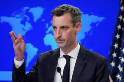 Ned Price, the U.S. State Department spokesperson, says the courage of the Iranian people, especially women, girls, and young Iranians, inspires people around the world