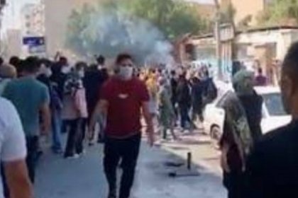 Clashes Between Protesters and Security Forces in Javanrud