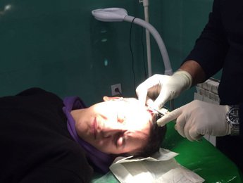 Images of Pellets in the Skull of 15-Year-Old Protester