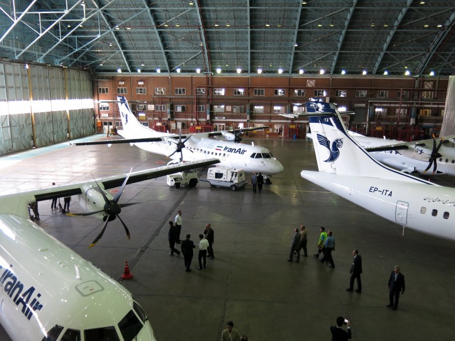 Iranian ATAR airplanes landing on the ground