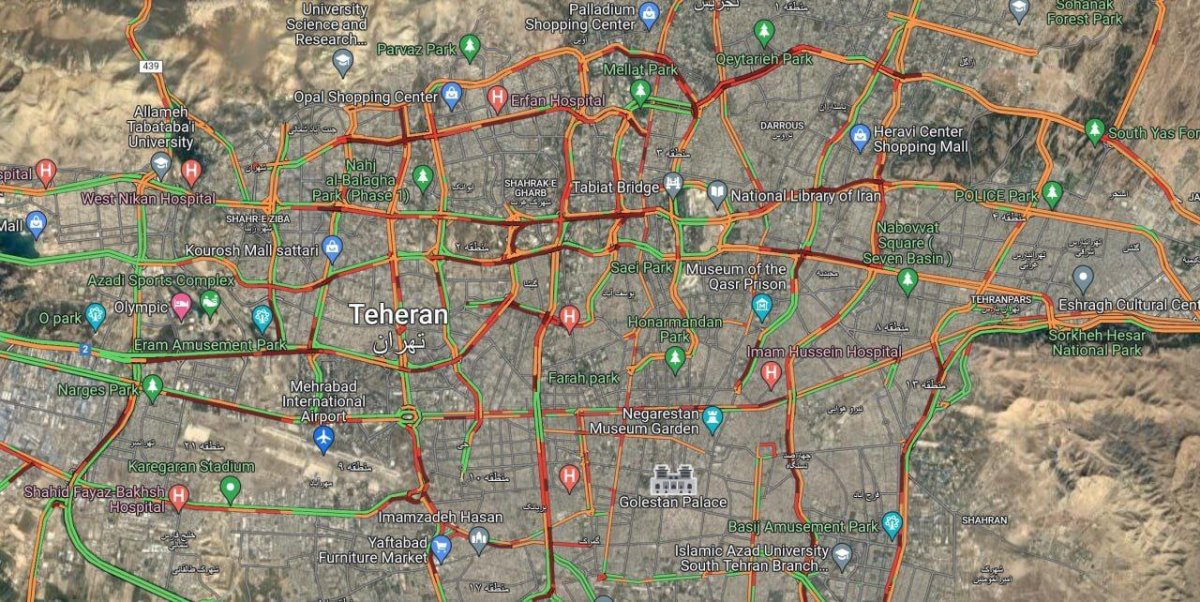 Tehran is locked down, the municipality says all streets are open