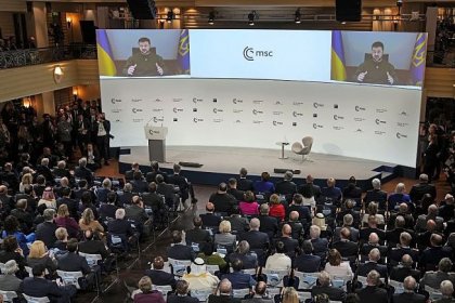 Start of the Munich Security Conference with a speech by Zelensky