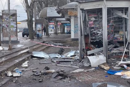 Russian Army's Bombardment of a Residential Area