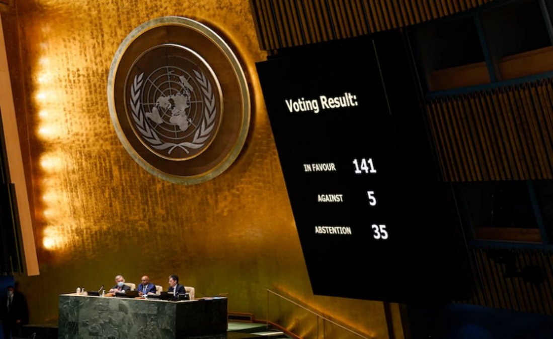 The United Nations Condemned Russia's Attack on Ukraine