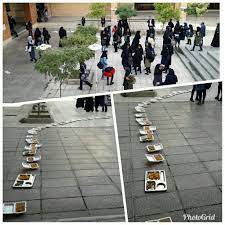Leaving Food Trays in the University of Tehran Cafeteria