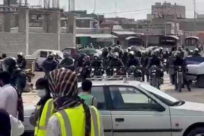 Security forces' attack on protesters in Zahedan