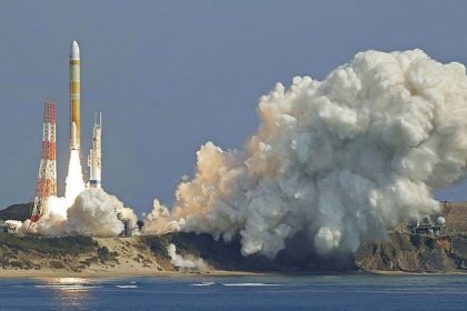 Japan detonated its new satellite by sending an explosive signal