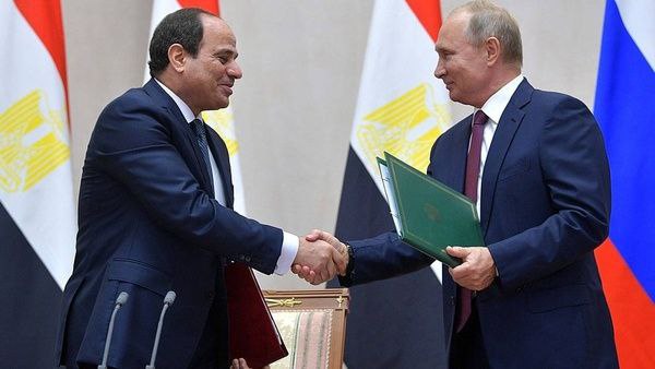 Telephone conversation between the Presidents of Russia and Egypt