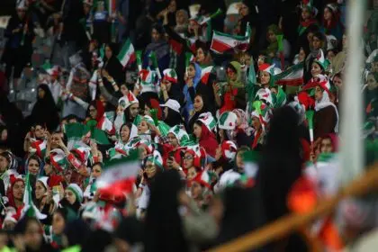 Women Spectators at the Iran vs Russia Match