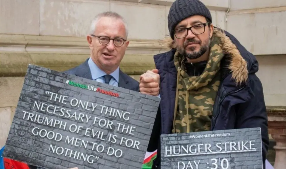 Thirty Days of Hunger Strike by Vahid Beheshti; Conservative British MP Visits Beheshti
