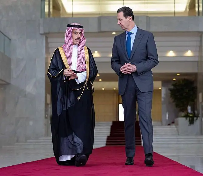 Saudi Foreign Minister Met with Bashar al-Assad