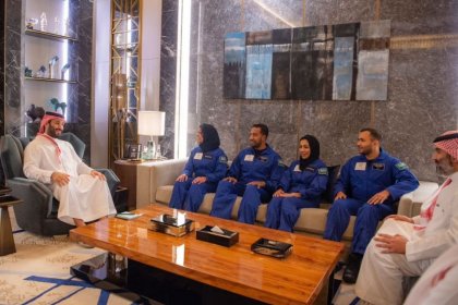 Saudi Astronauts Meet with Mohammed bin Salman