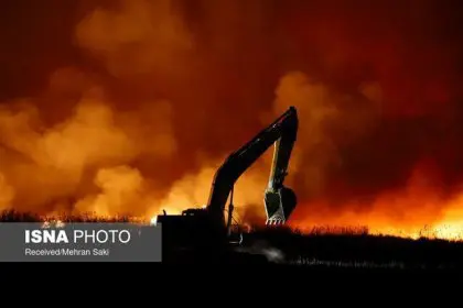 Mighan Wetland Fire Extinguished