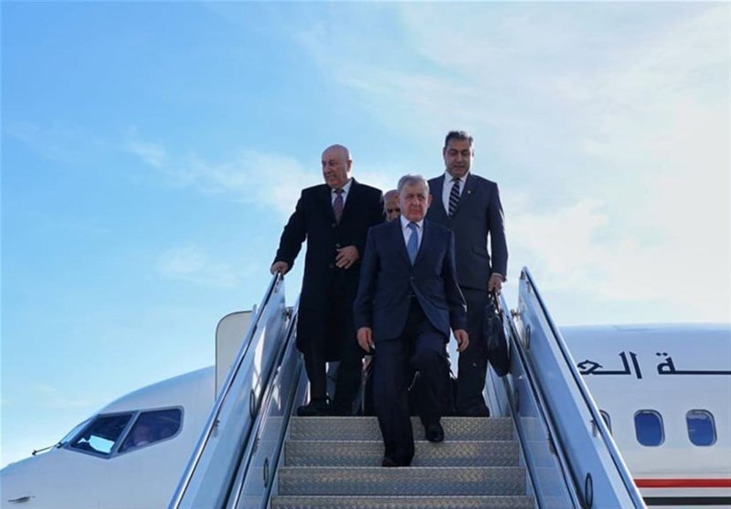 The President of Iraq Arrives in Iran