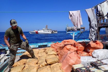 Discovery of a large heroin shipment from Chabahar to the Arabian Sea