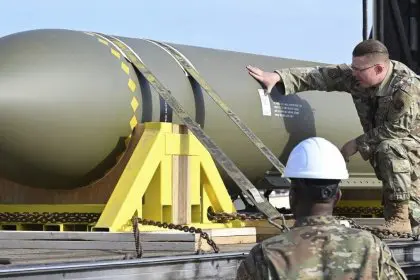 Quick Removal of New American Bunker Buster Bomb Image