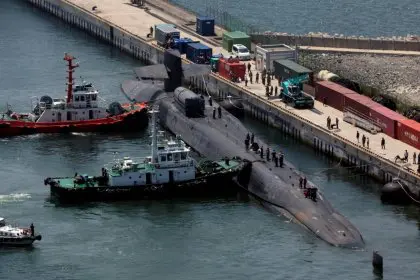American Nuclear Submarine Docks in South Korea