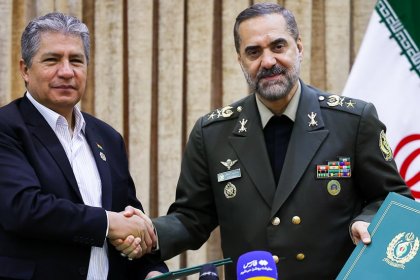 Iranian and Bolivian Defense Ministers Sign Cooperation Agreement