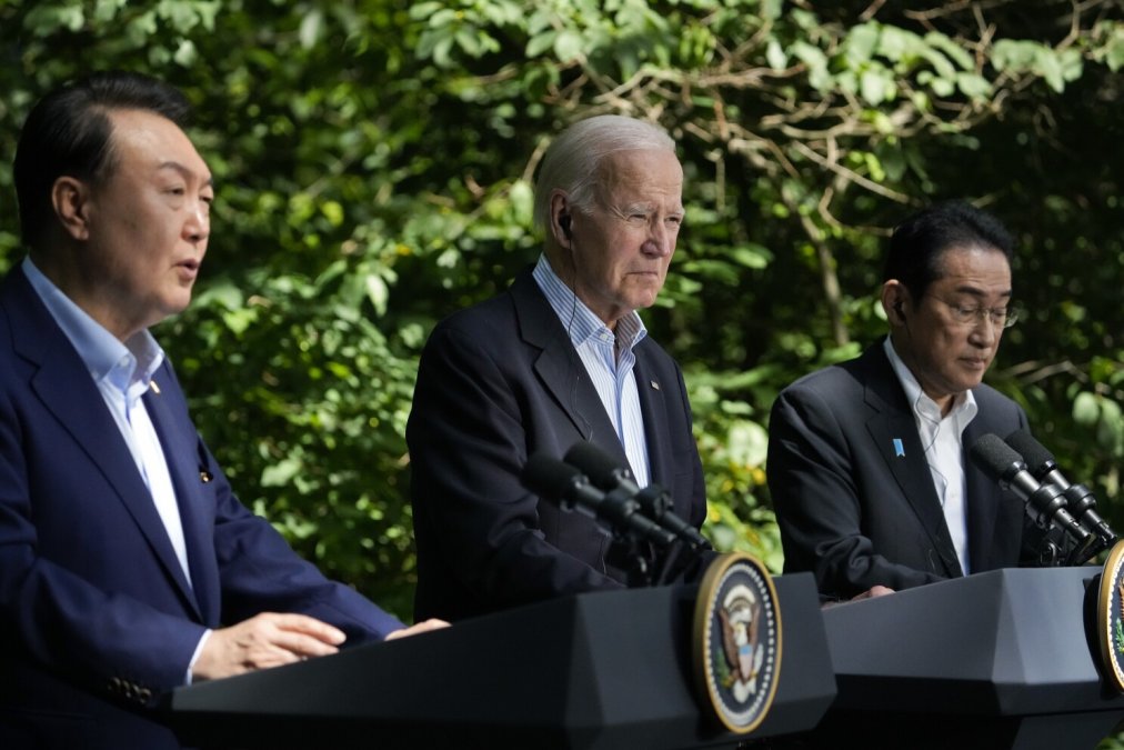 Leaders of the United States, Japan, and South Korea Gather at Camp David