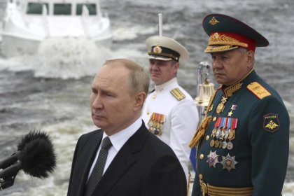 Last Dive of Putin in the Water