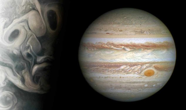 NASA Spacecraft's Photo of an Enigmatic Face on Planet Jupiter