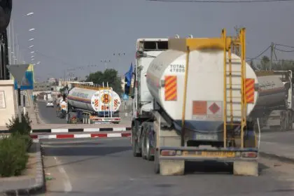 Israel Granted Permission for Daily Fuel Delivery of Two Tankers to Gaza