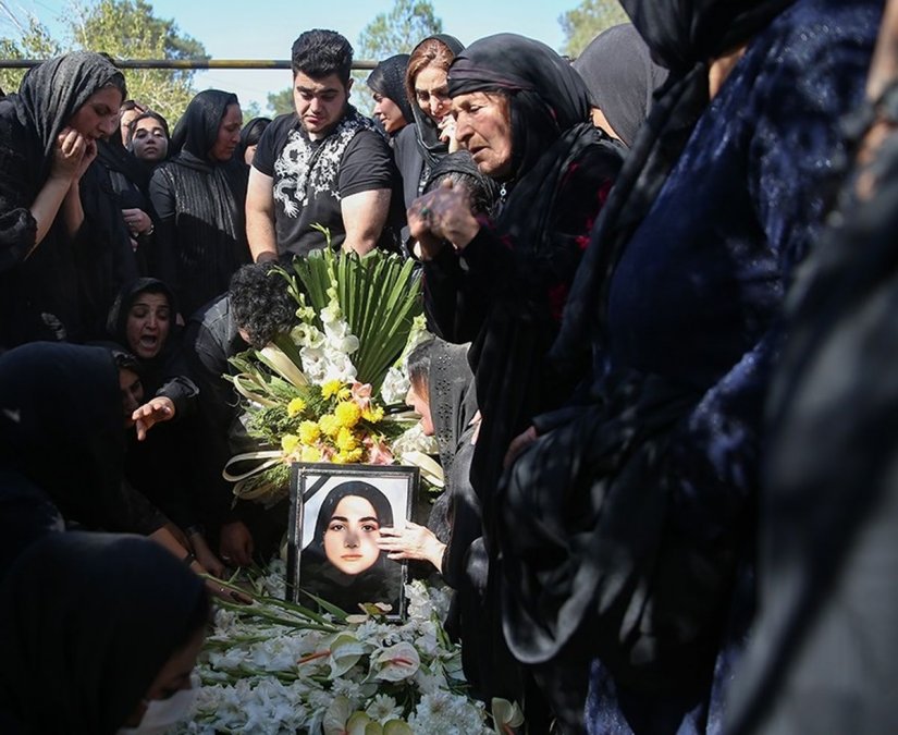 The presence of security forces at the burial of Armitta Gharavand is natural, according to Javan newspaper