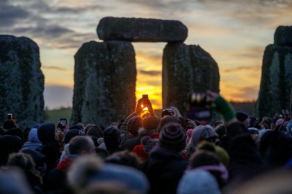 Winter Celebration at the Historic Stonhenge Site