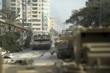 Dozens of Israeli tanks entered the southern Gaza Strip