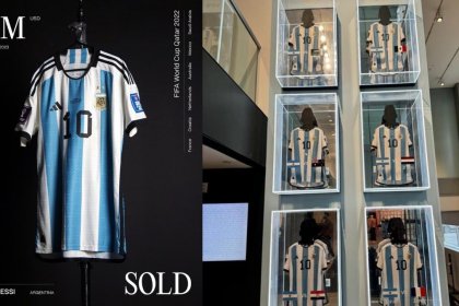 Messi jerseys sold for 73 million euros