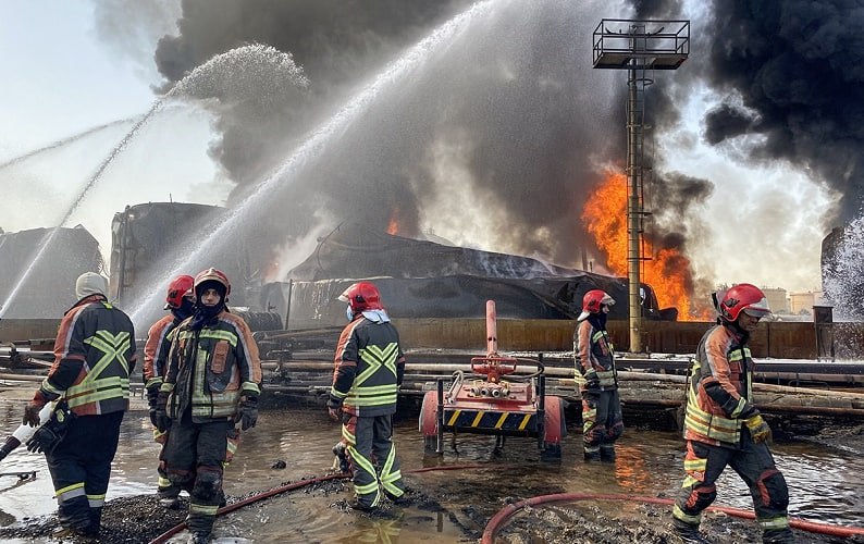 Fire incidents at Iranian refineries