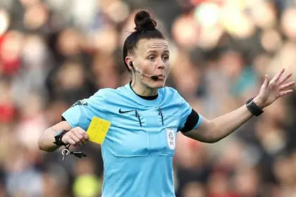 Today, for the first time, a woman will referee in the English Premier League