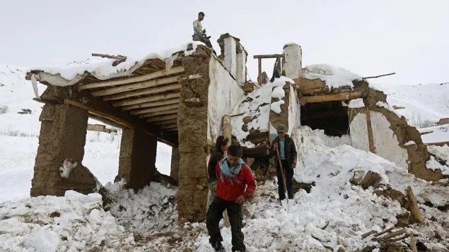 Landslide Caused by Snow in Afghanistan