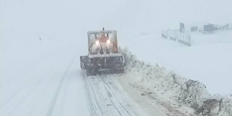 Snow and Ice Blocked the Roads Between Bam and Kerman