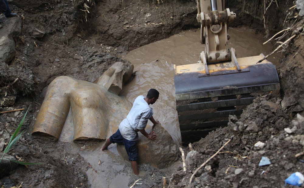 Lost Half of Ramses II Statue Discovered After 100 Years