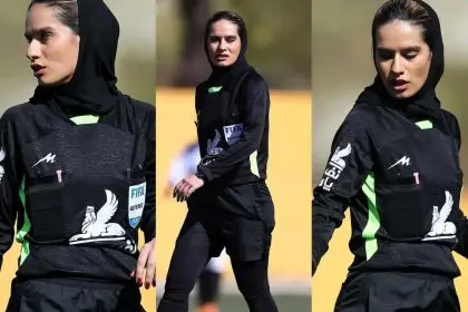 Mahnaz Zakaei Became the Second Female Referee in the Derby