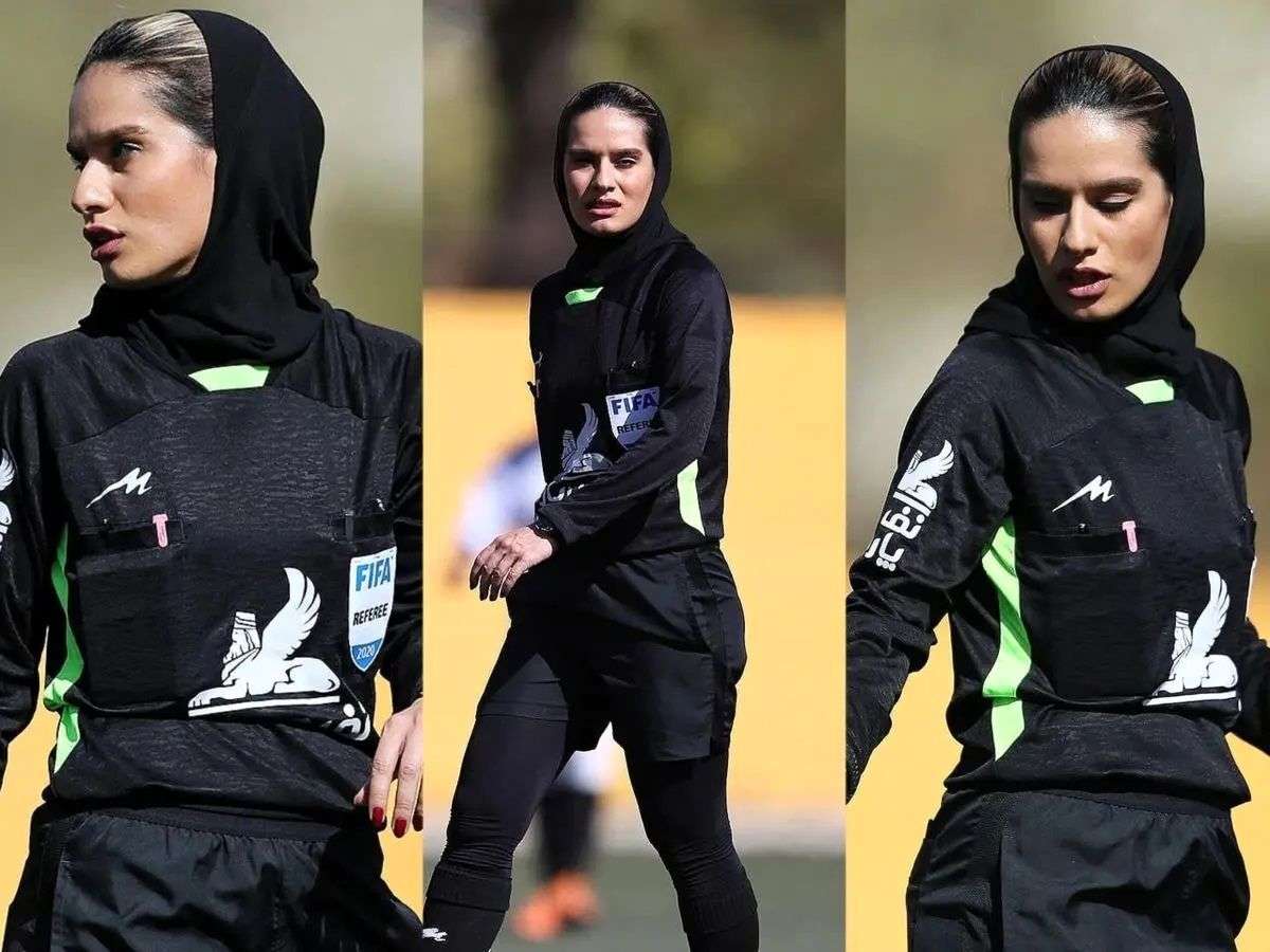 Mahnaz Zakaei Became the Second Female Referee in the Derby