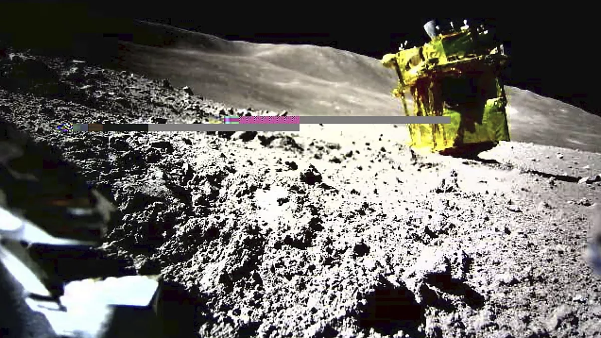 Japanese explorer safely brought back lunar samples from the icy night of the moon