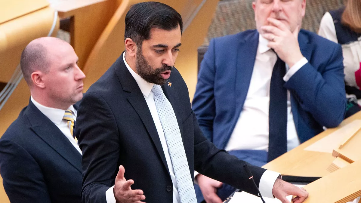 A political setback for the first Muslim prime minister of Scotland as the coalition government collapses