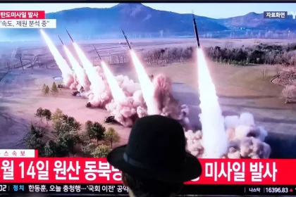 North Korea tests a new solid-fuel short-range ballistic missile