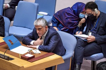 Iran's representative at the United Nations condemns Israel in the Security Council, preventing retaliation