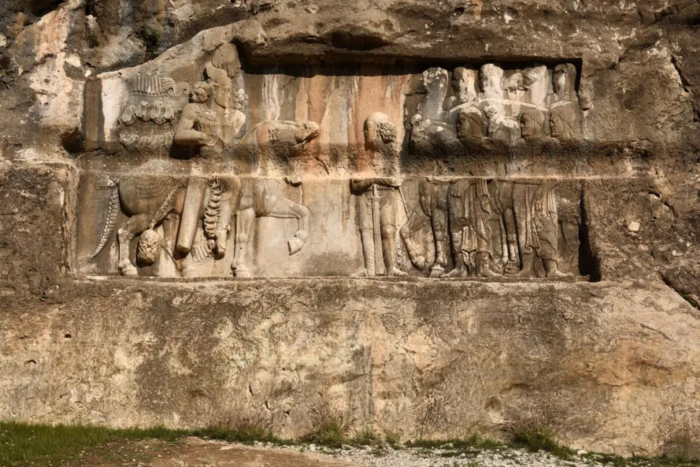 Destruction of Bahram II Sassanid Relief with Explosives